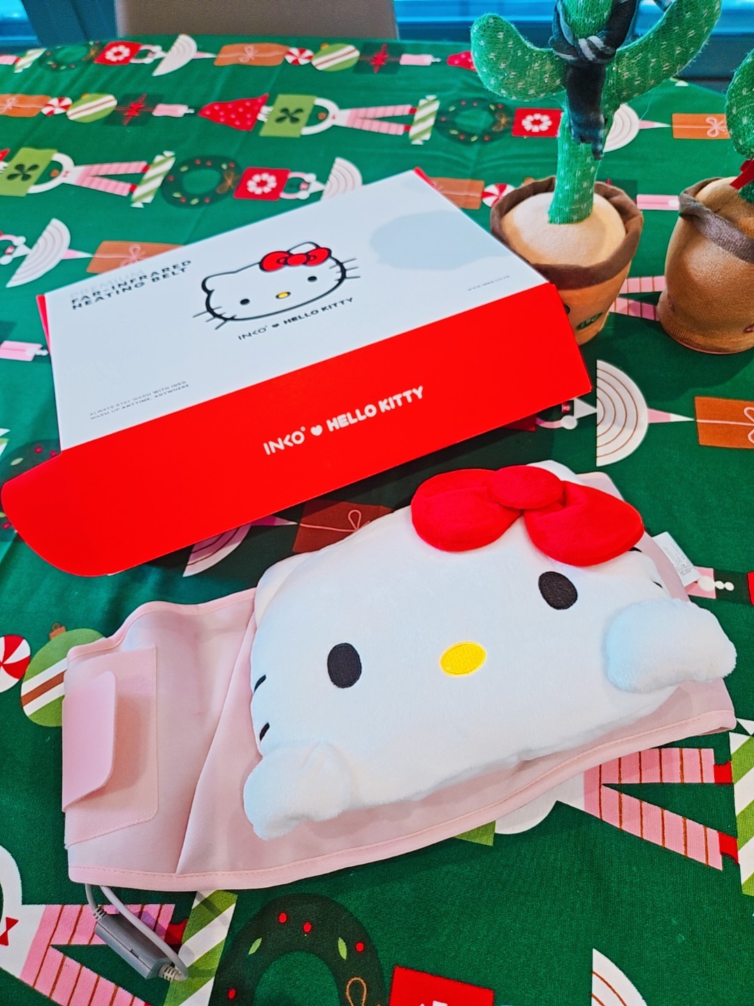 헬로키티 원적외선 복부허리 온열찜질기 후기